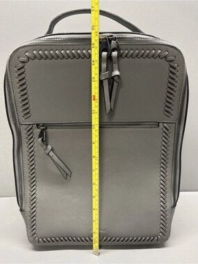 CALPAK Kaya Faux Leather Laptop
Backpack Cool Grey